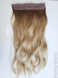 Clip In Extension Rooted Honey Blend Wavy  (Collection Line)