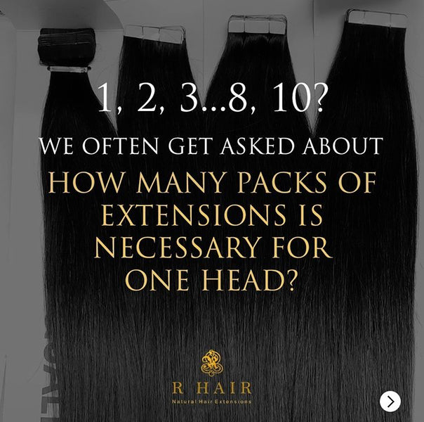 How many packs of Extensions is necessary for one head?