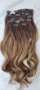 Clip In Extension Rooted #15/M. Brown Wavy (Collection Line)