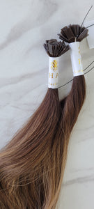 Keratin Tips Rooted #15/M Brown Wavy (Collection Line)