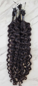 Keratin Tips Color Natural Black Curly (20g) (Choice Line)