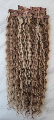 Clip-In Extension 16 M Brown Warm Curly (Choice Line)