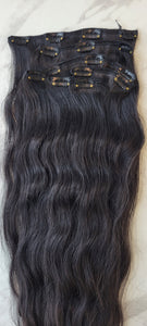 Clip In Extension Natural Black Wavy (Choice Line)