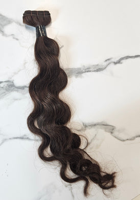 Machine Weft M Brown Wavy (Brazilian Line)
