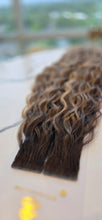 Load image into Gallery viewer, Invisible Tape - Rooted #15 M Brown Curly (Collection Line)