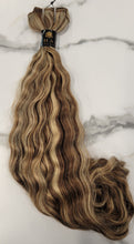 Load image into Gallery viewer, Machine Weft Natural Black 16 M Brown Warm Curly (Choice Line)