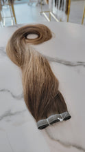 Load image into Gallery viewer, InvisiTape Plus (Brazilian Style) Rooted #15/M Brown wavy (Collection Line)