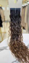 Load image into Gallery viewer, Tape Extensions Rooted 15/M Brown Curly (Collection Line)