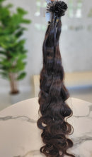 Load image into Gallery viewer, Keratin Tips - Natural Black Wavy (Brazilian Line)