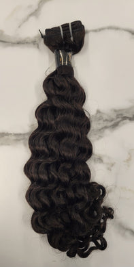 Machine Weft Natural Black Curly (Choice Line)