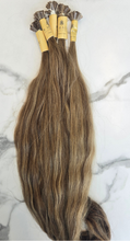Load image into Gallery viewer, Keratin Tips - 16/M Brown Wavy (Choice Line)