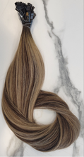 Load image into Gallery viewer, Keratin Tips - Rooted 16/M Brown Straight (Signature Line)