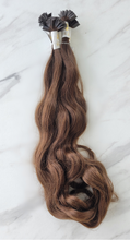 Load image into Gallery viewer, Keratin Tips - M Brown Wavy (Brazilian Line)
