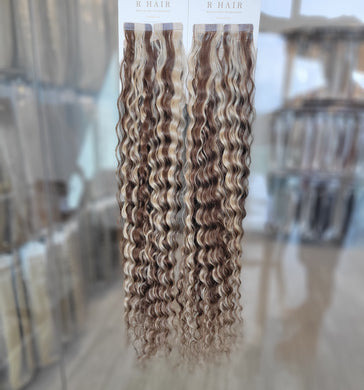 Tape Extension #16/M Brown Curly (Choice Line)