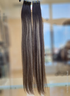 Tape Extension Rooted #16/M Brown (Signature Line)