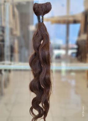 Machine Weft M Brown Wavy (Brazilian Line)